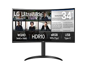 LG 34'' UltraWide QHD Curved monitor with USB Type-C™