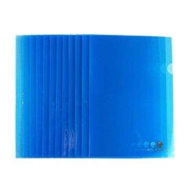 Atlas Clear L Folder F/S, 12/pack, Blue