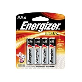 Energizer Alkaline Battery AA 4pcs/pack