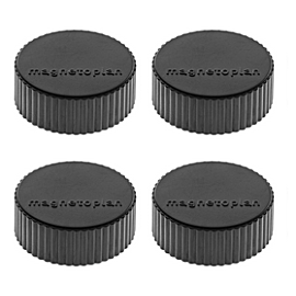 Magnetoplan Discofix Magnum Magnet, 34mm Black, 4pcs/pack